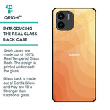 Orange Curve Pattern Glass Case for Redmi A1