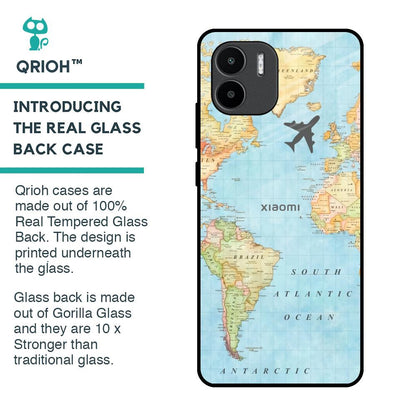 Fly Around The World Glass Case for Redmi A1