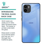 Vibrant Blue Texture Glass Case for Redmi A1