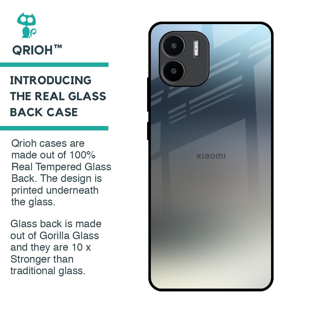 Tricolor Ombre Glass Case for Redmi A1