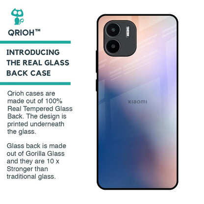 Blue Mauve Gradient Glass Case for Redmi A1