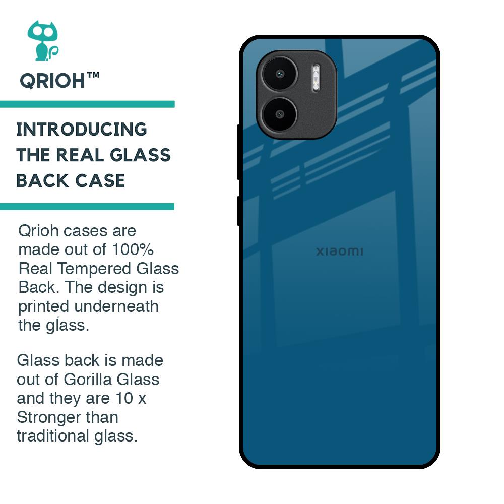 Cobalt Blue Glass Case for Redmi A1