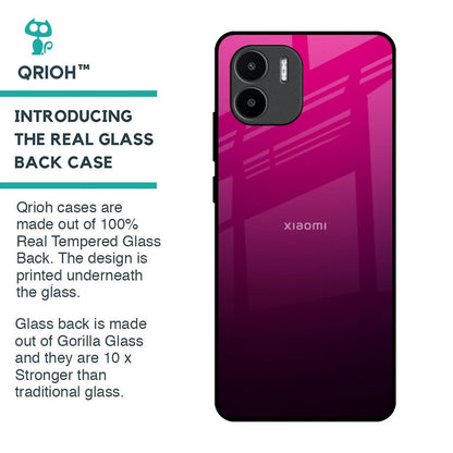 Purple Ombre Pattern Glass Case for Redmi A1
