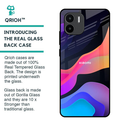 Colorful Fluid Glass Case for Redmi A1