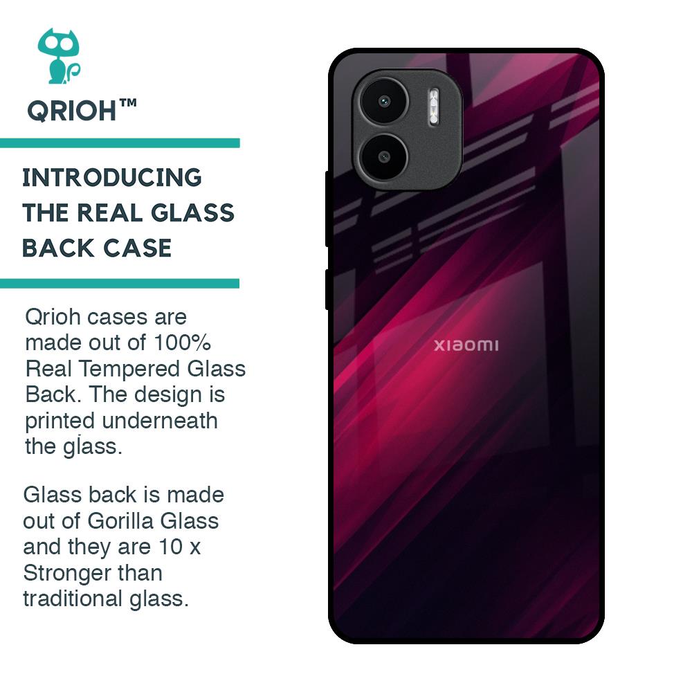 Razor Black Glass Case for Redmi A1