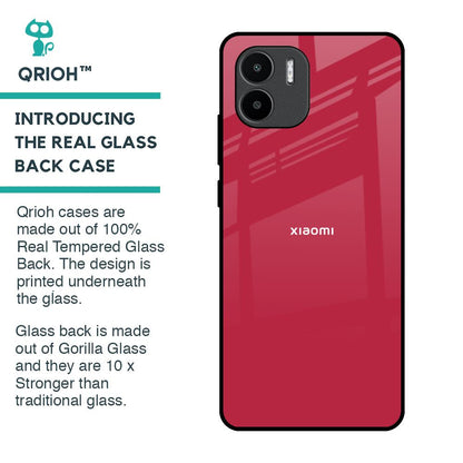 Solo Maroon Glass case for Redmi A1
