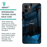 Polygonal Blue Box Glass Case For Redmi A1