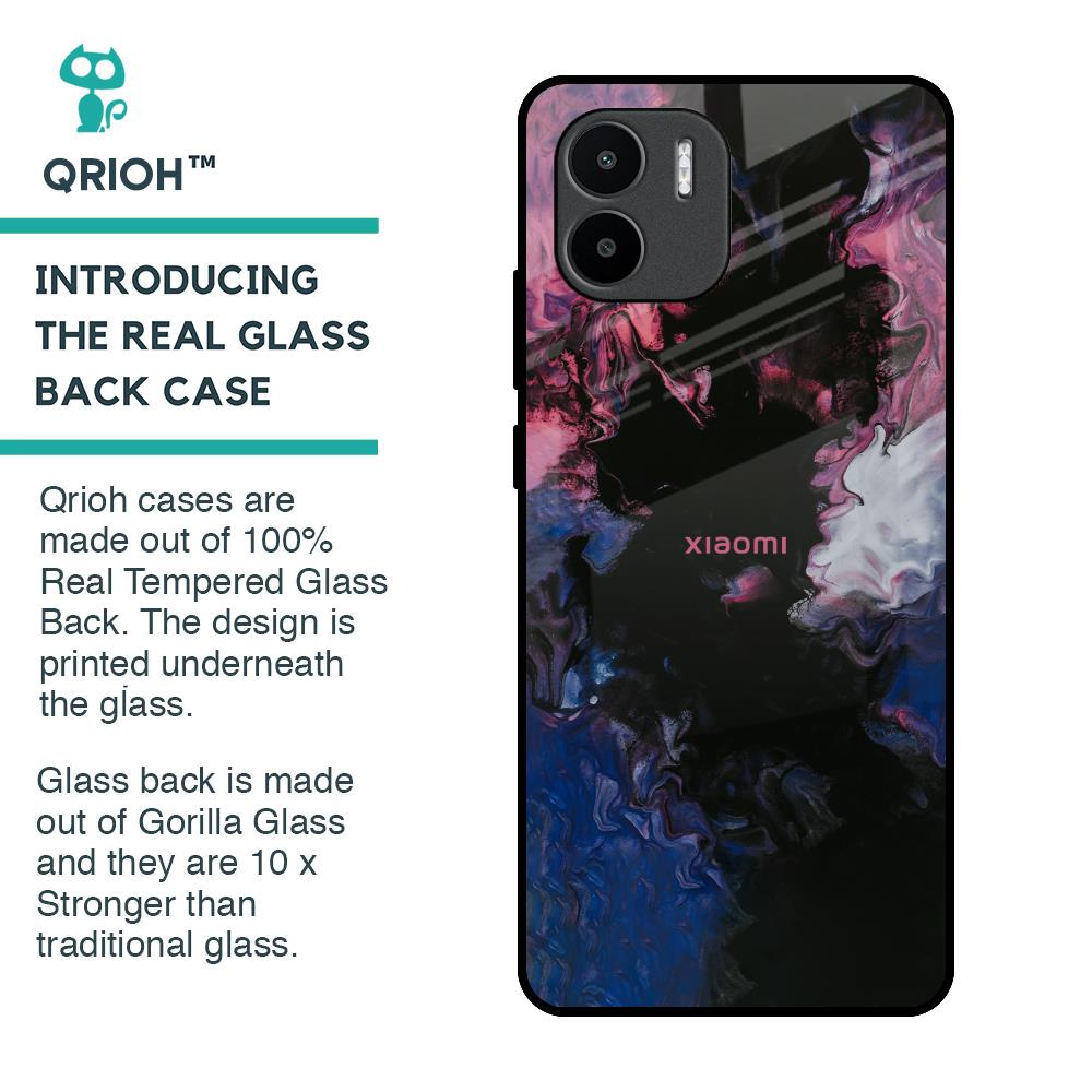 Smudge Brush Glass case for Redmi A1