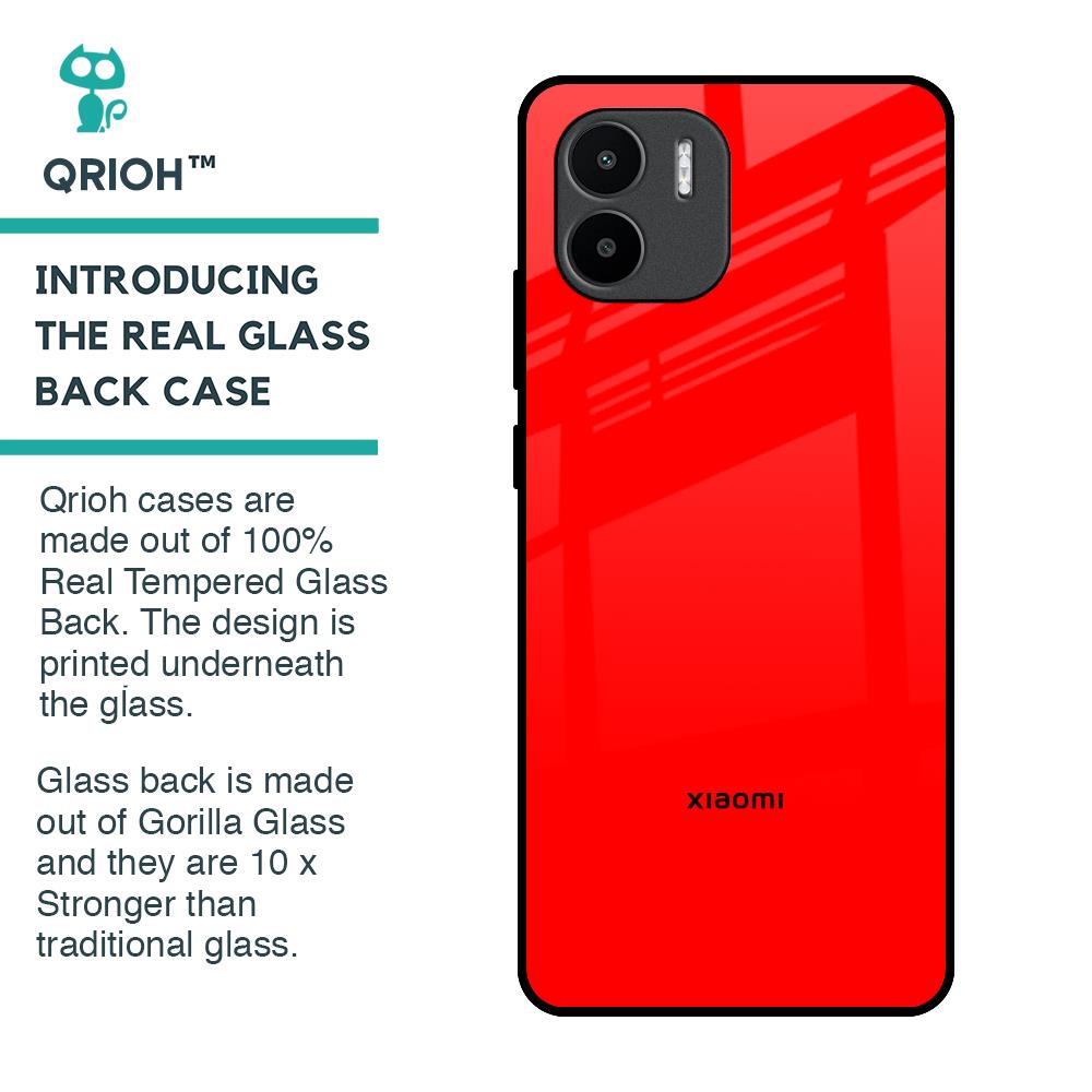 Blood Red Glass Case for Redmi A1