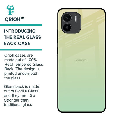Mint Green Gradient Glass Case for Redmi A1