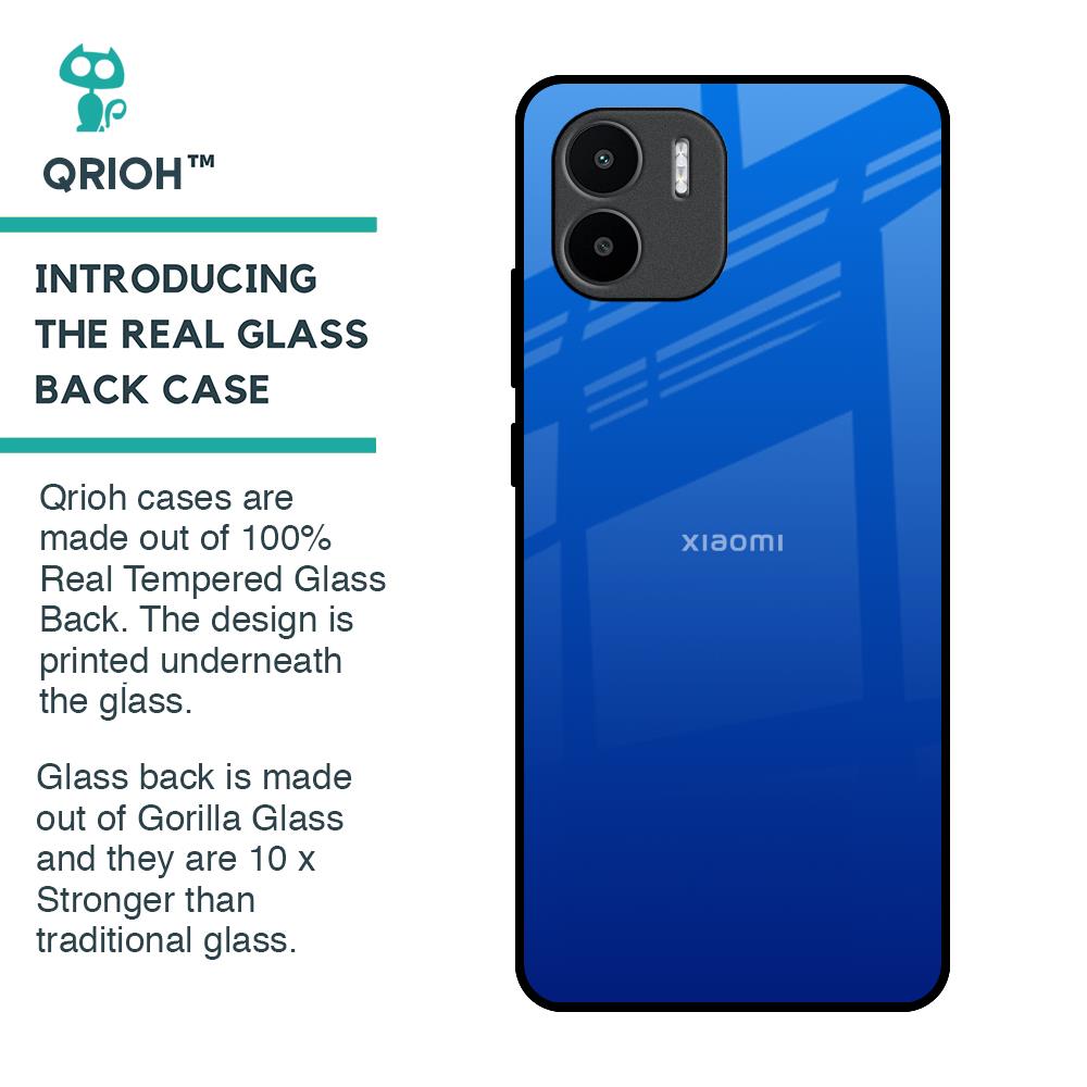 Egyptian Blue Glass Case for Redmi A1