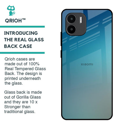 Sea Theme Gradient Glass Case for Redmi A1