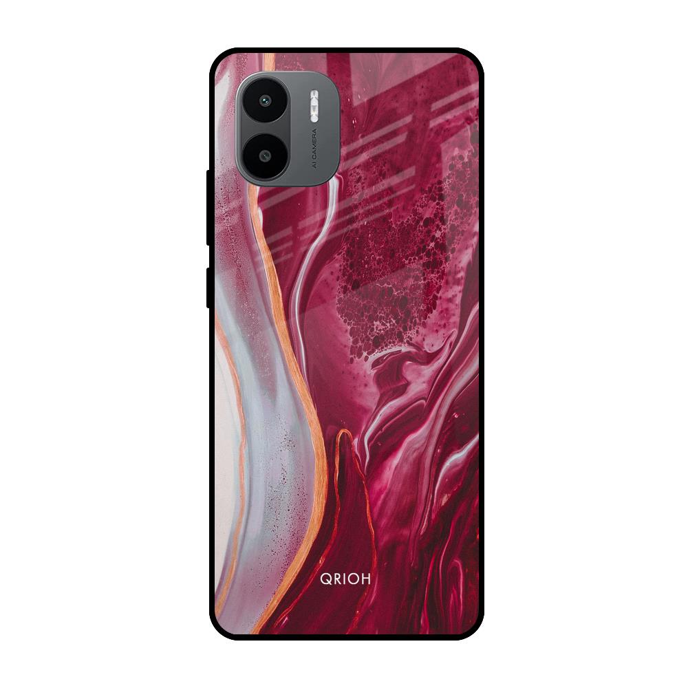 Crimson Ruby Redmi A1 Glass Cases & Covers Online