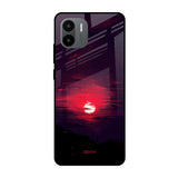 Morning Red Sky Redmi A1 Glass Cases & Covers Online