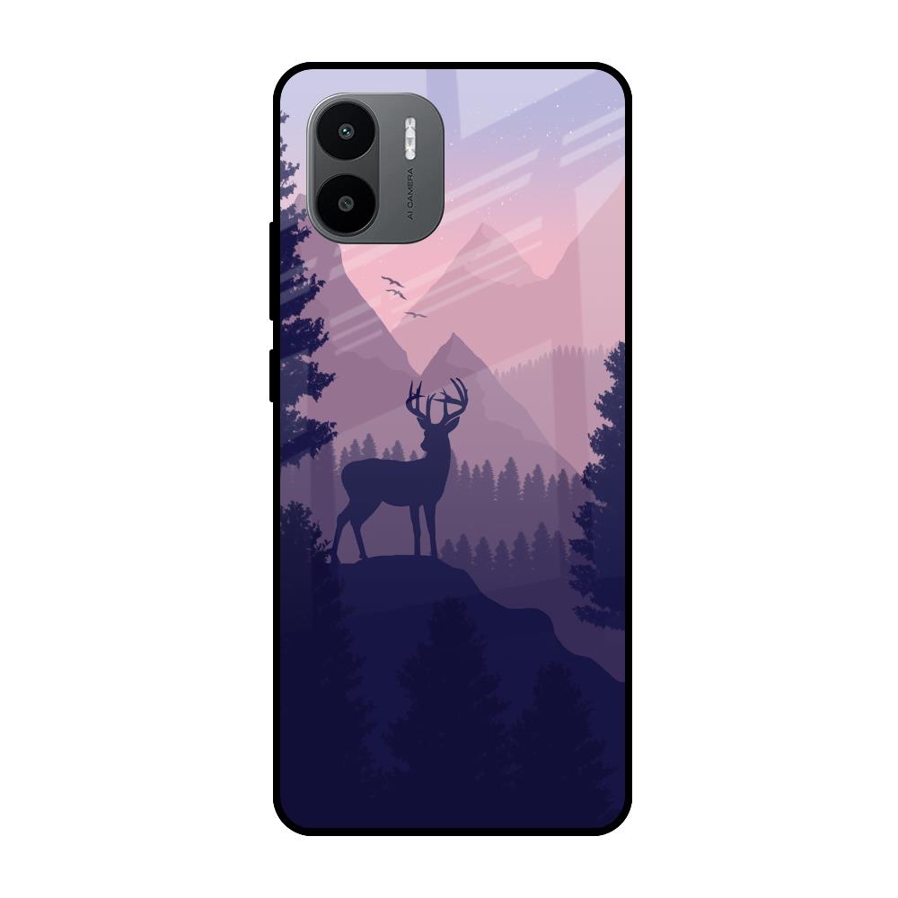 Deer In Night Redmi A1 Glass Cases & Covers Online