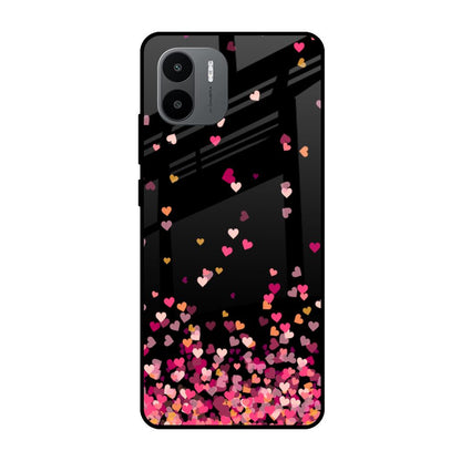 Heart Rain Fall Redmi A1 Glass Cases & Covers Online