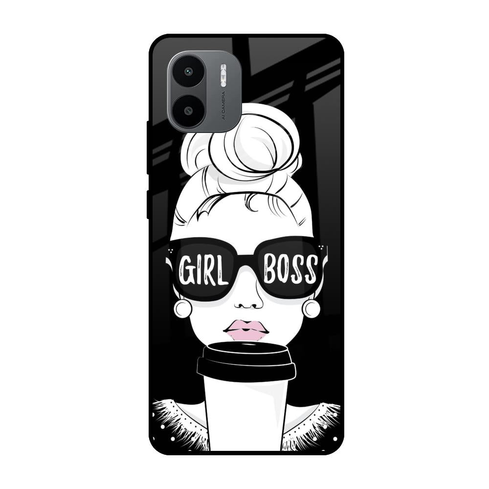 Girl Boss Redmi A1 Glass Cases & Covers Online