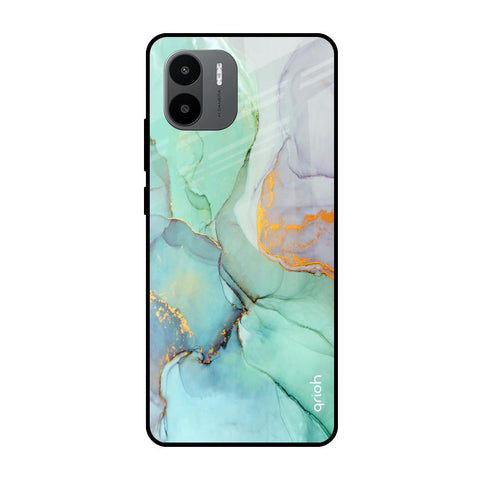 Green Marble Redmi A1 Glass Cases & Covers Online