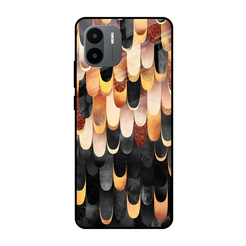 Bronze Abstract Redmi A1 Glass Cases & Covers Online