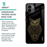 Golden Owl Glass Case for Redmi A1