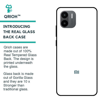 Arctic White Glass Case for Redmi A1