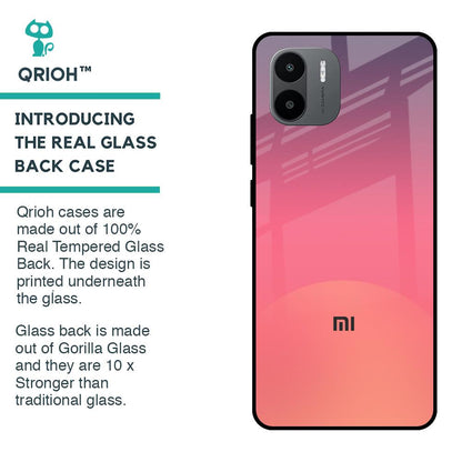 Sunset Orange Glass Case for Redmi A1
