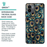 Peacock Feathers Glass case for Redmi A1