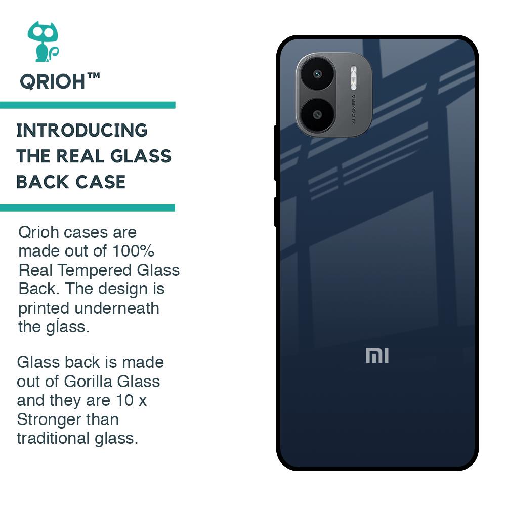 Overshadow Blue Glass Case For Redmi A1