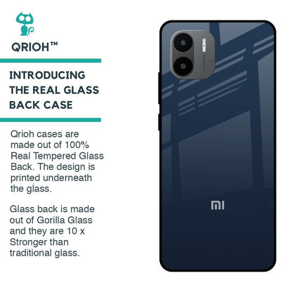 Overshadow Blue Glass Case For Redmi A1