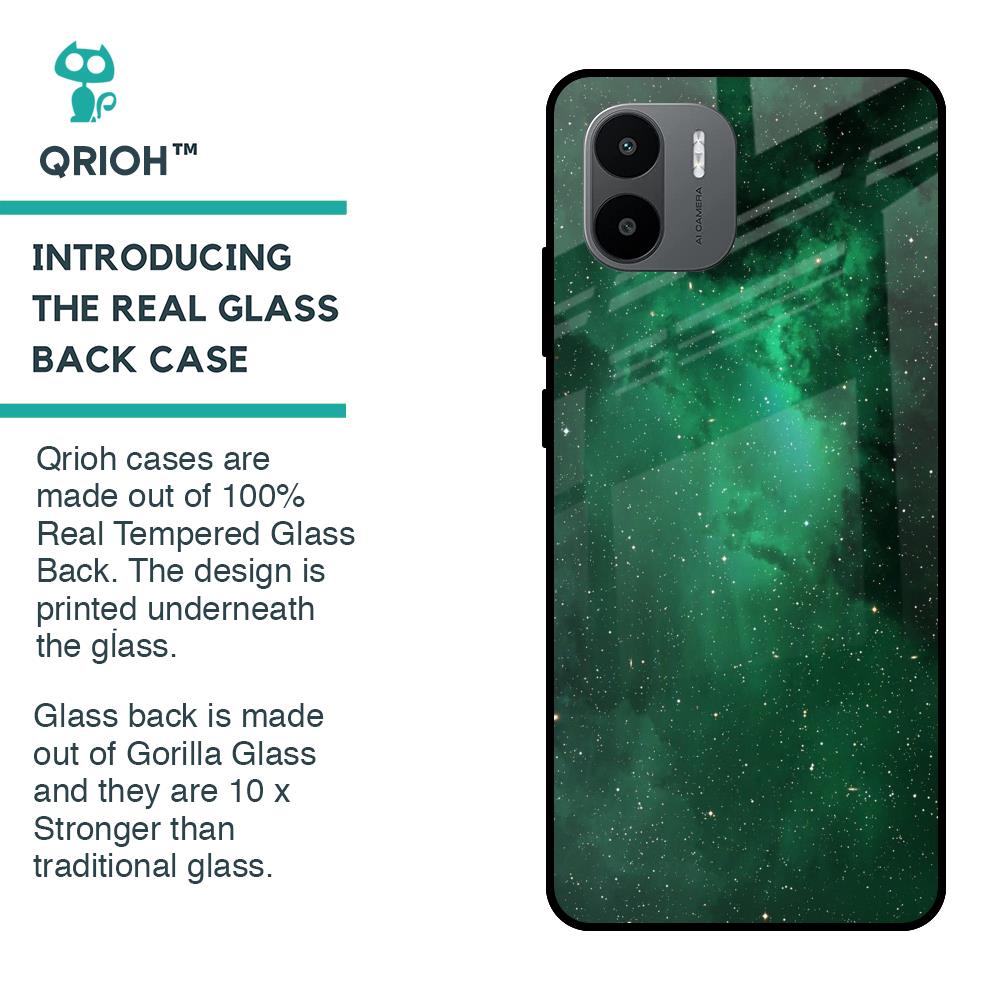 Emerald Firefly Glass Case For Redmi A1