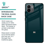 Hunter Green Glass Case For Redmi A1