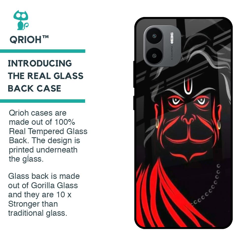 Lord Hanuman Glass Case For Redmi A1