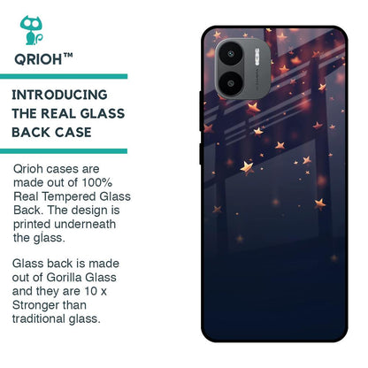 Falling Stars Glass Case For Redmi A1