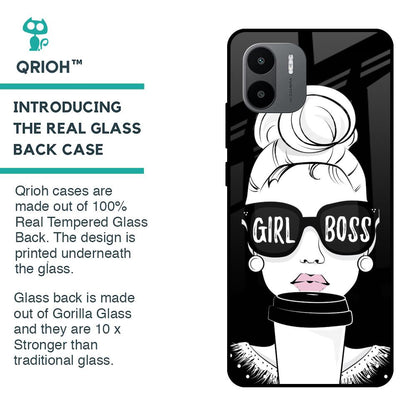 Girl Boss Glass Case For Redmi A1