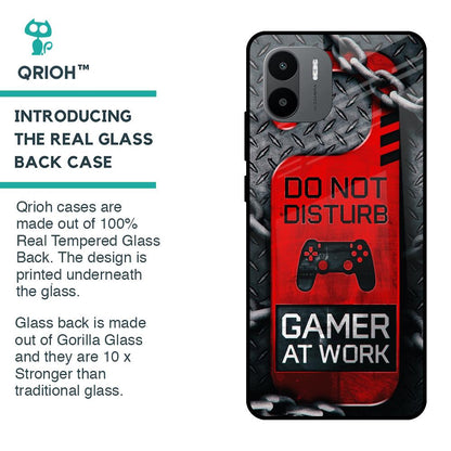 Do No Disturb Glass Case For Redmi A1
