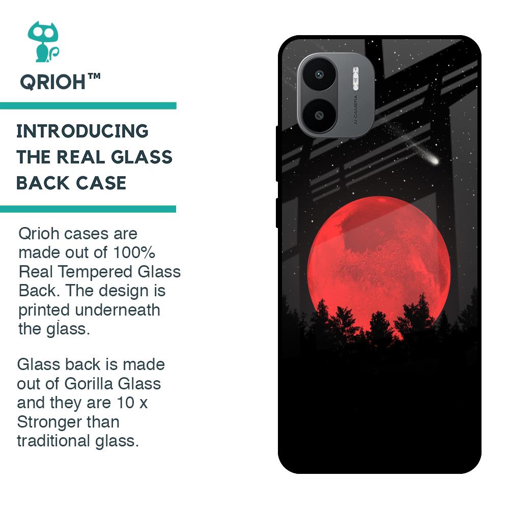 Moonlight Aesthetic Glass Case For Redmi A1