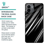 Black & Grey Gradient Glass Case For Redmi A1