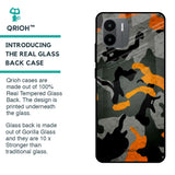 Camouflage Orange Glass Case For Redmi A1