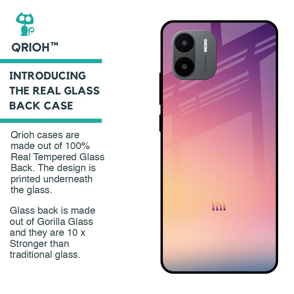 Lavender Purple Glass case for Redmi A1