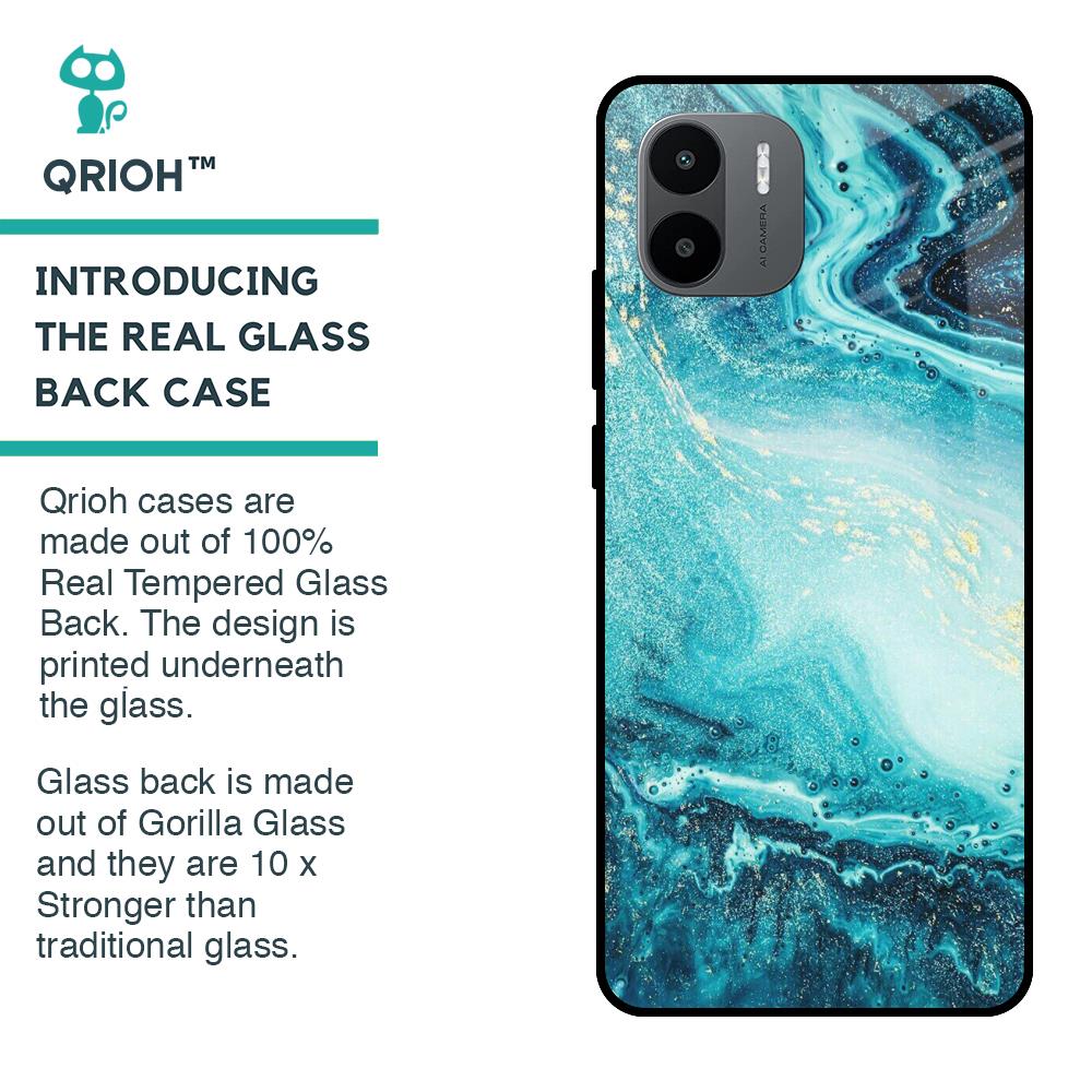 Sea Water Glass case for Redmi A1