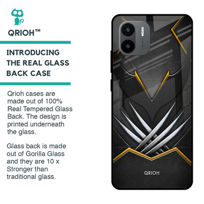 Black Warrior Glass Case for Redmi A1
