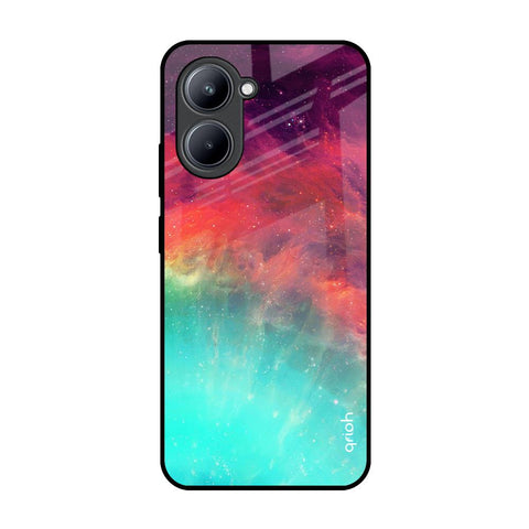 Colorful Aura Realme C33 Glass Back Cover Online