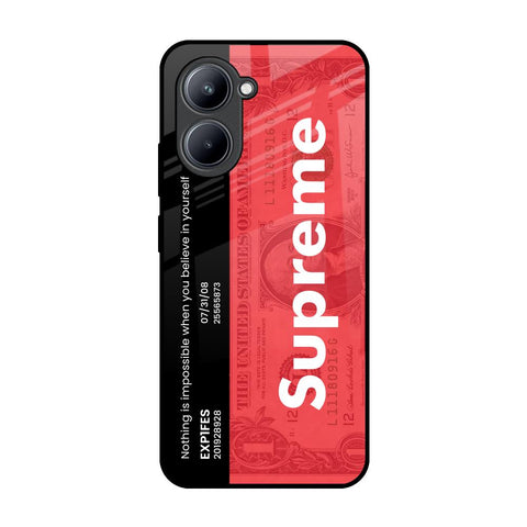 Supreme Ticket Realme C33 Glass Back Cover Online