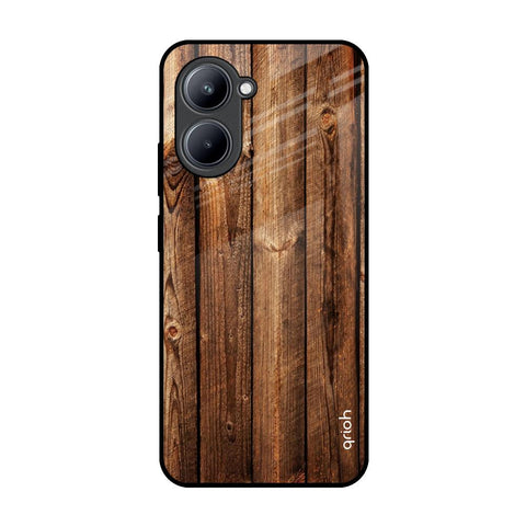 Timber Printed Realme C33 Glass Back Cover Online
