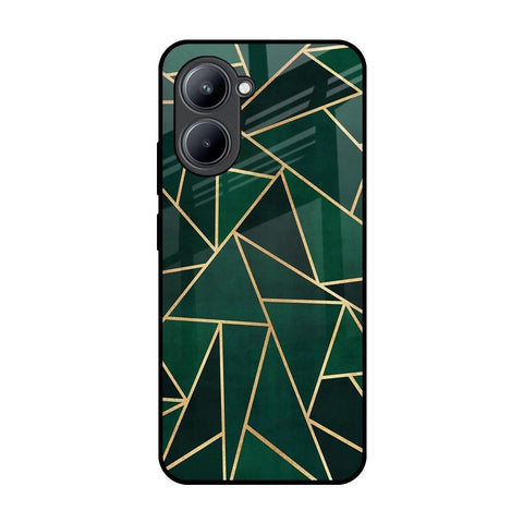 Abstract Green Realme C33 Glass Back Cover Online
