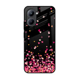 Heart Rain Fall Realme C33 Glass Back Cover Online