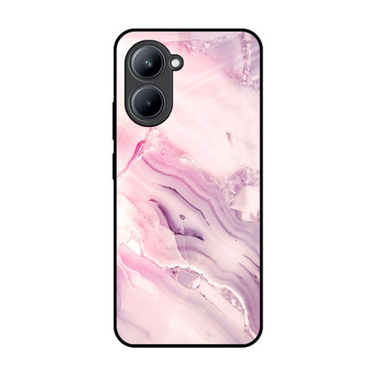 Diamond Pink Gradient Realme C33 Glass Back Cover Online