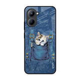 Kitty In Pocket Realme C33 Glass Back Cover Online