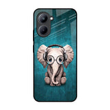 Adorable Baby Elephant Realme C33 Glass Back Cover Online