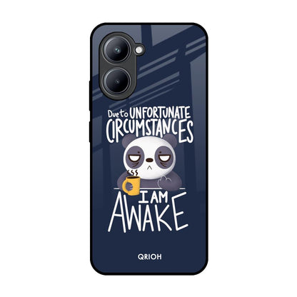 Struggling Panda Realme C33 Glass Back Cover Online
